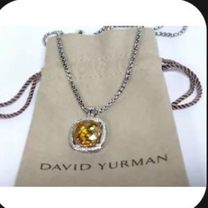 David Yurman Lemon citrine petite Albion necklace